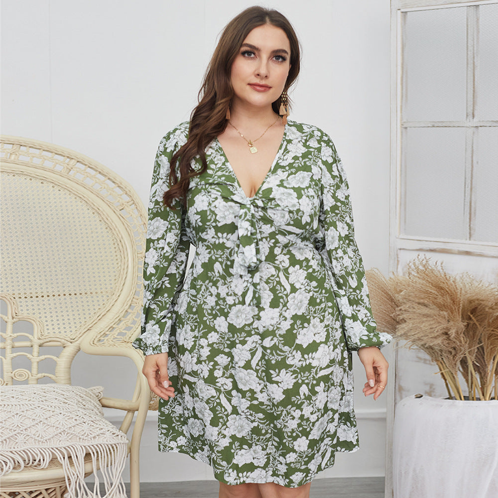 Floral Print Casual Dress