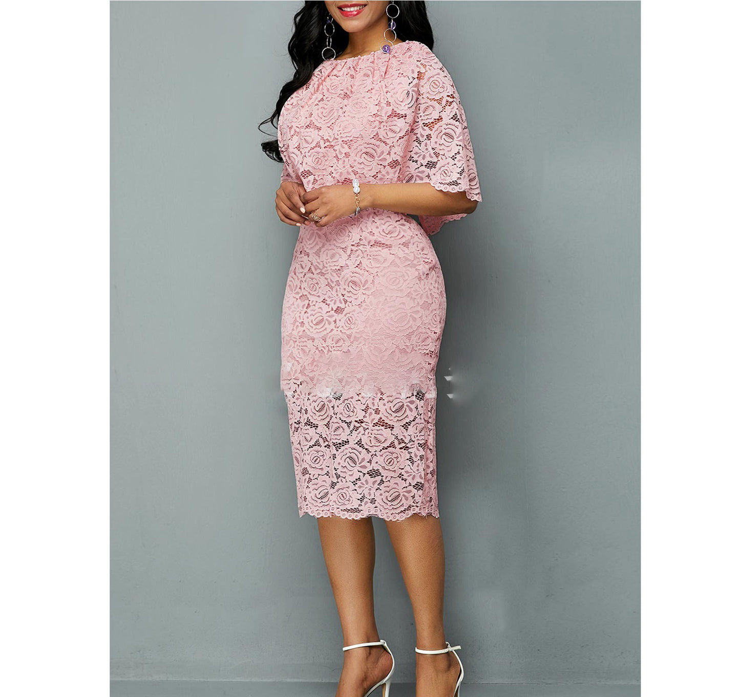 African Lace Maxi Dress