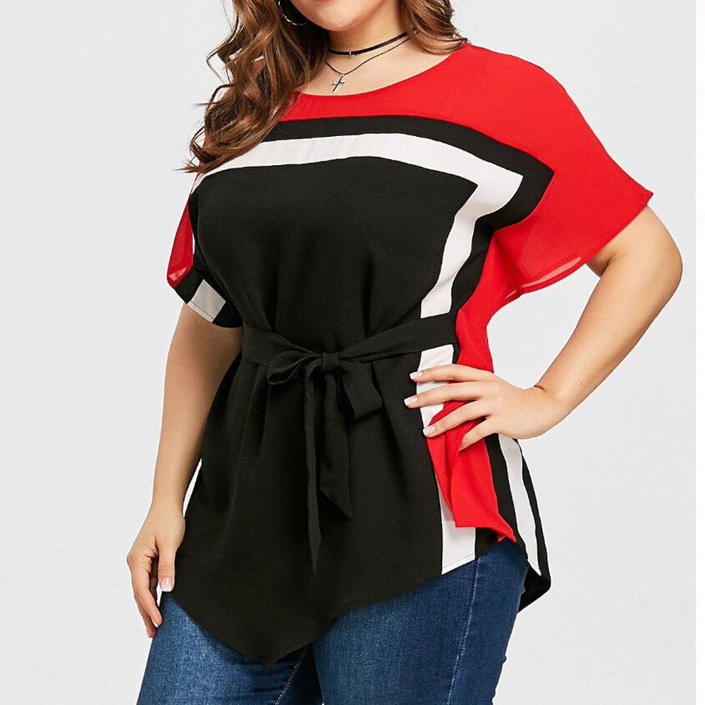 Bat Sleeve Waistband Top