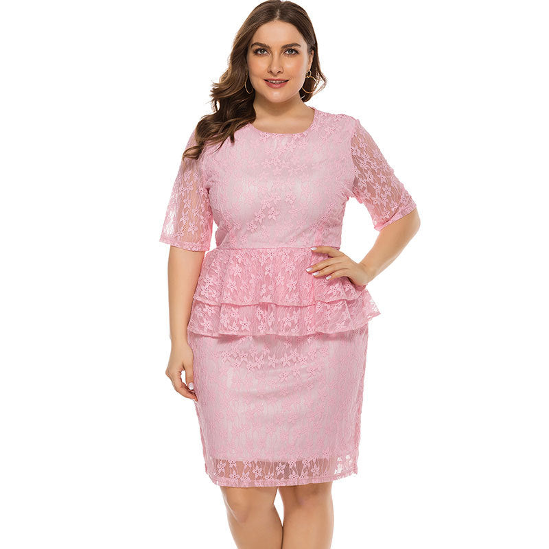Plus Size Full Lace Dress