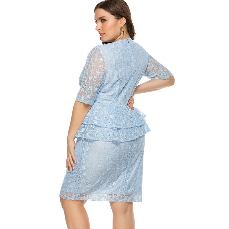 Plus Size Full Lace Dress