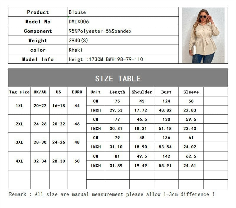 Plus Size Blouse Shirt