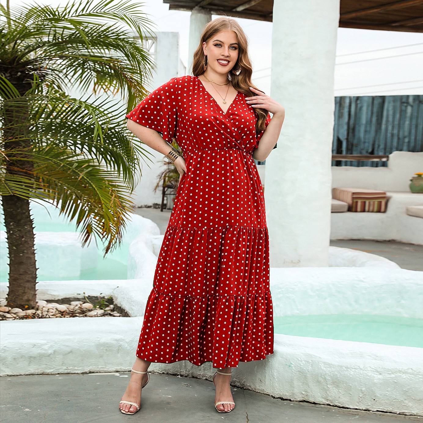 Polka Dot Casual Dress