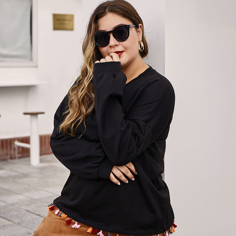 Fringed Plus Size Top