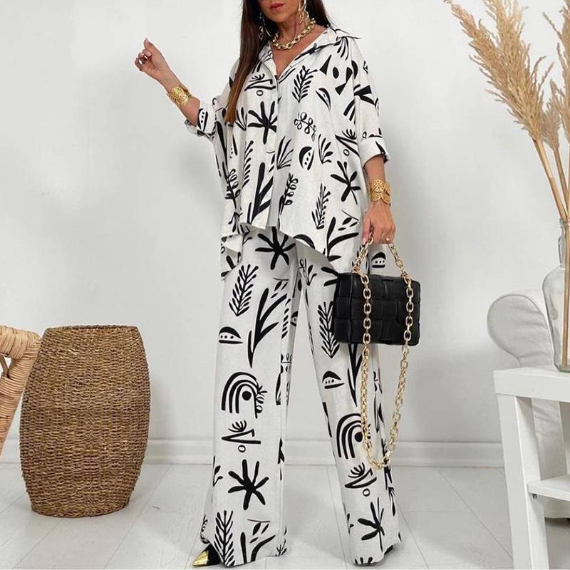 Plus Size Casual Two-piece Set