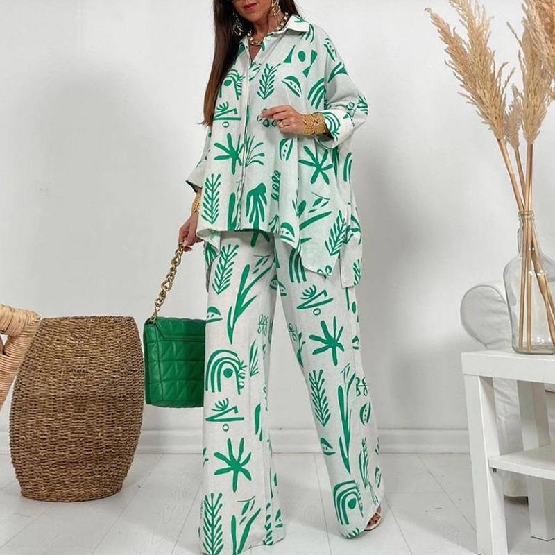 Plus Size Casual Two-piece Set