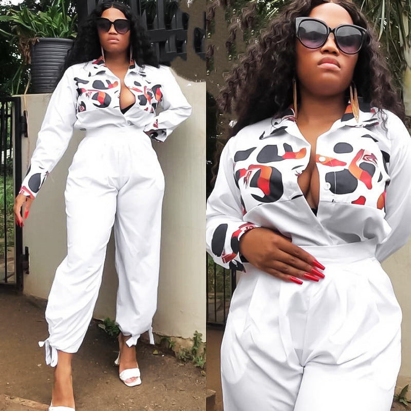 African Printed Casual Jumpsuit