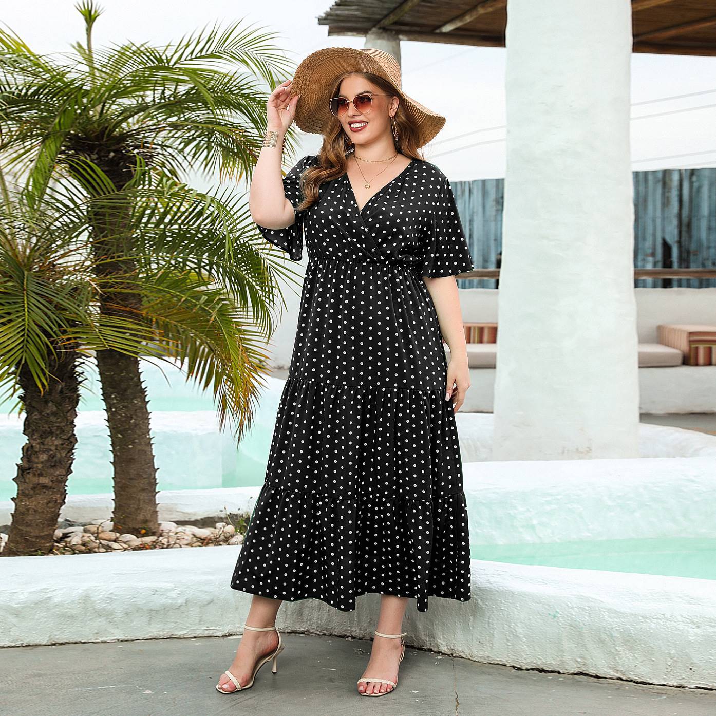 Polka Dot Casual Dress