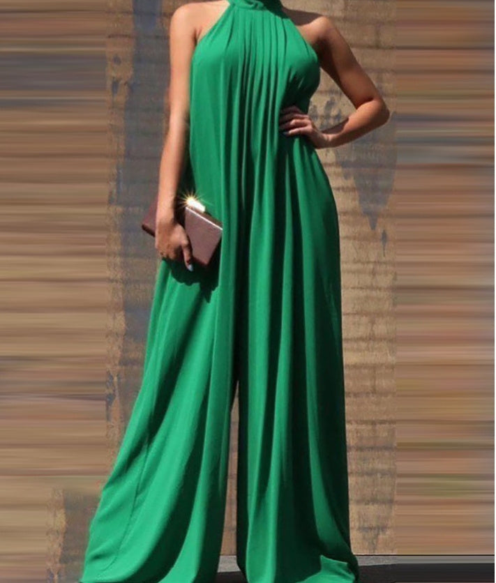 Halter Sleeveless Casual Jumpsuit