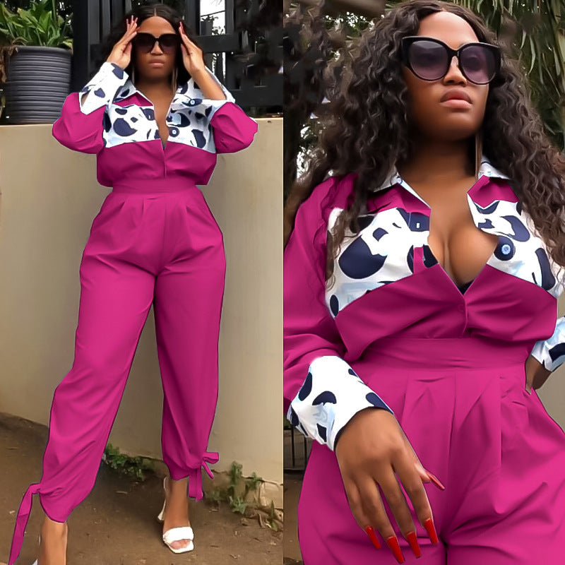 African Printed Casual Jumpsuit
