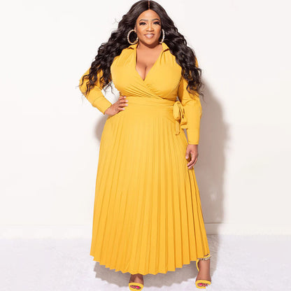 Pleated Maxi
