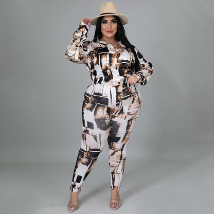 Glossy Glam Two-Piece Set
