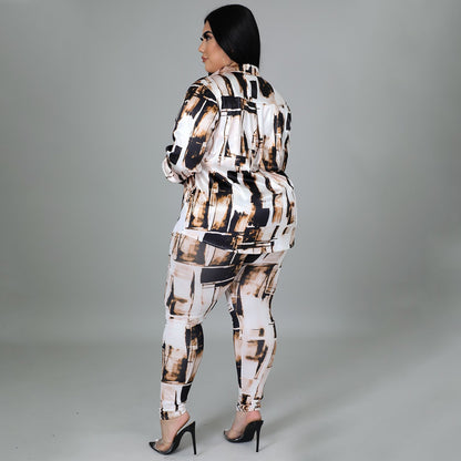 Glossy Glam Two-Piece Set