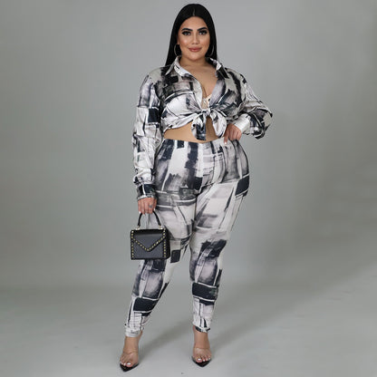 Glossy Glam Two-Piece Set